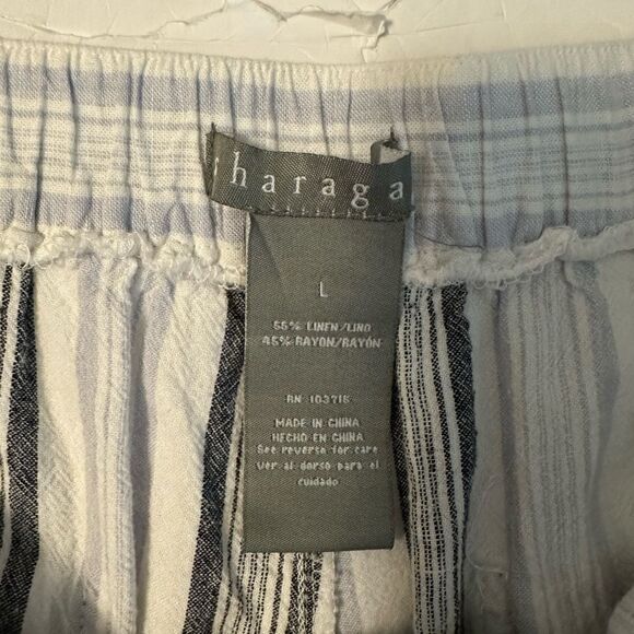 Striped Linen Pants Large with pockets‎ - Picture 6 of 6